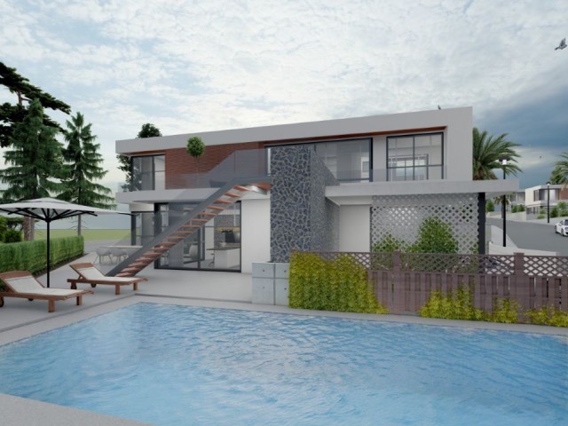 Triplex Villa with Private Pool, 6+2 Ensuite Bedrooms, Centrally Located in Bellapais ** 