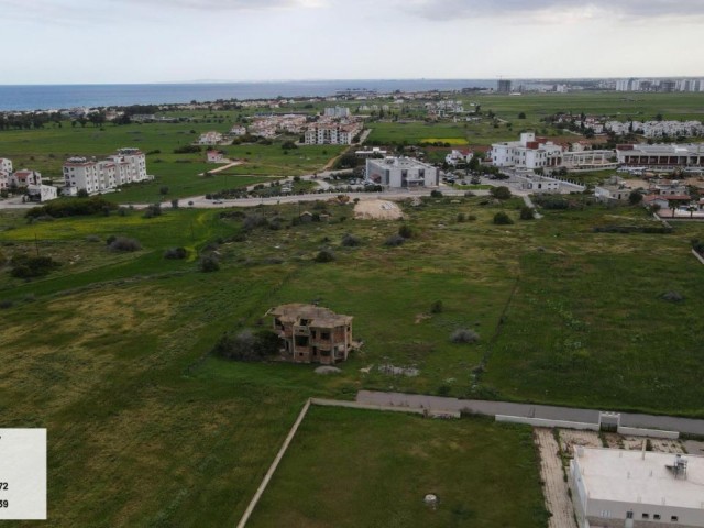 Iskele- Commercial Land with Turkish Title in Bahçeler - Iskele Opposite the Courts -Private Location- Commercial + residential - 4 Floors with Permission- 105% Zoned- Administrati