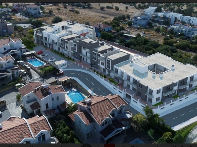  1+1 Duplex Apartments for Sale in Dogankoy with Communal Pool