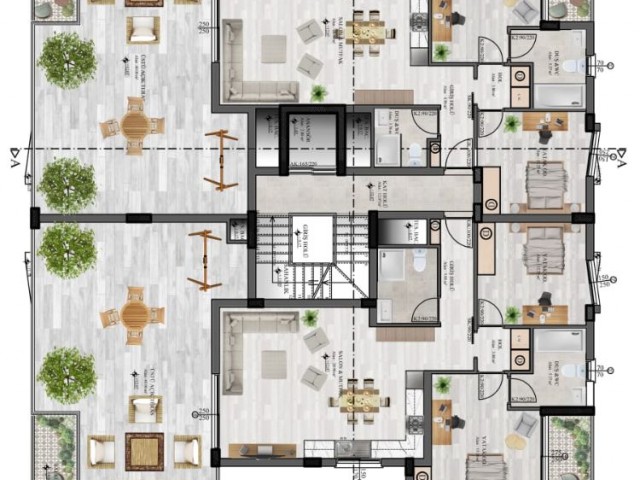 2+1 Wohnung zu verkaufen in Kucuk Kaymakli Bezirk 