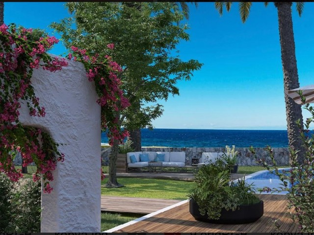 Bungalows, Apartments and Dublex Penthouse for Sale in a Magnificent Site Located 300 m from the Sea in Esentepe
