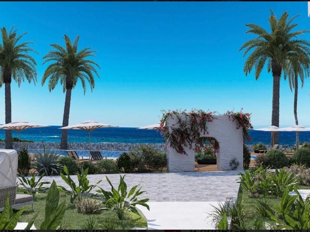 Bungalows, Apartments and Dublex Penthouse for Sale in a Magnificent Site Located 300 m from the Sea in Esentepe