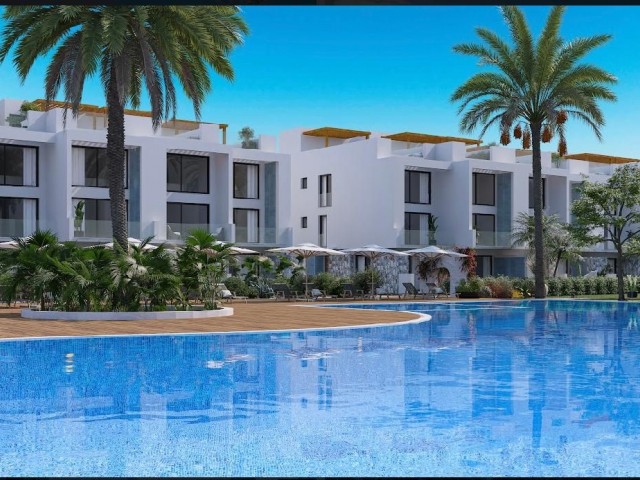 خانه های ییلاقی، آپارتمان ها و پنت هاوس دوبلکس برای فروش در یک سایت باشکوه واقع در 300 متری دریا در Esentepe