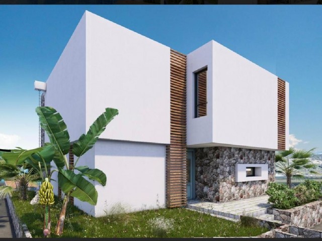 4+1 Villas for Sale with Sea View in Esentepe Region