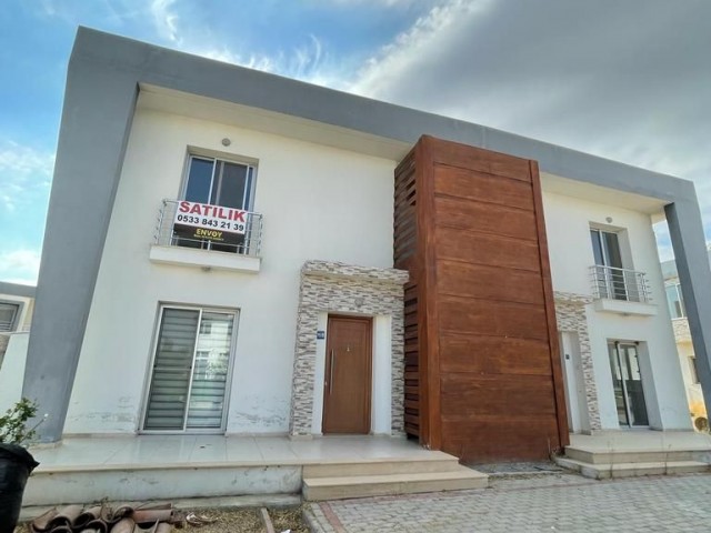 For Sale 3+1 Twin Villa with Ensuite Bedroom in Mineraliköy -Site with Pool 