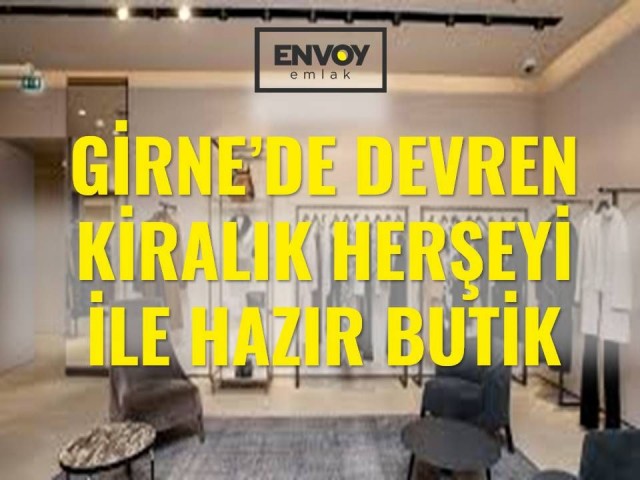 Girne'de Devren Kiralık Herşeyi İle Hazır Butik