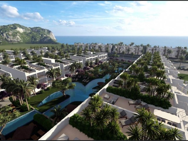 1+0 Studio Apartments in a Modern Complex with Spectacular Views in Esentepe