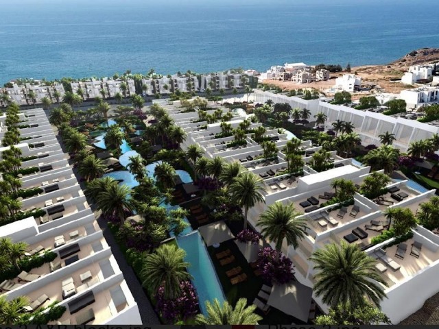 1+0 Studio Apartments in a Modern Complex with Spectacular Views in Esentepe