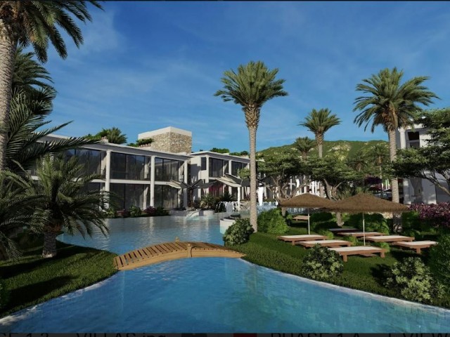 1+1 Apartments and 2+1; 3+1 Villas for Sale in a Modern Complex with Spectacular Sea and Mountain Views in Esentepede