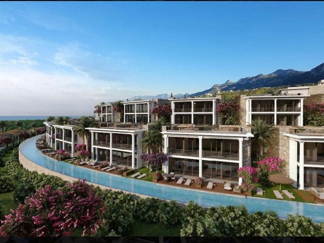 1+1 Apartments and 2+1; 3+1 Villas for Sale in a Modern Complex with Spectacular Sea and Mountain Views in Esentepede