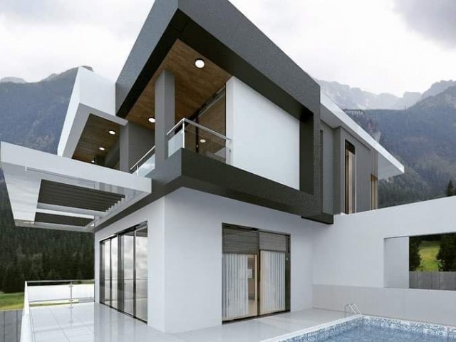 Çatalköy'de Muhteşem Dağ Ve Deniz Manzaralı 3+1 Satılık Dubleks Villa