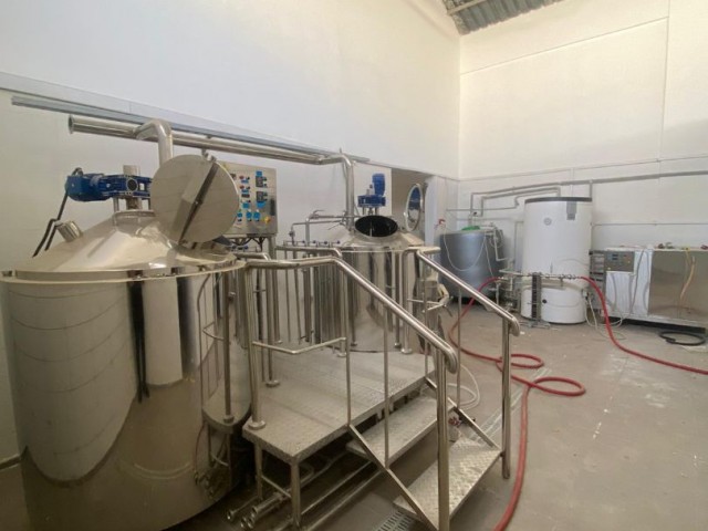 Lefkoşa Sanayide Satılık Bira Üretim Fabrikası
