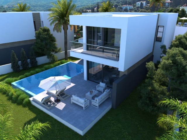 Bellapais Luxury Detached Villas with Pool and Mountain/Sea View for Sale