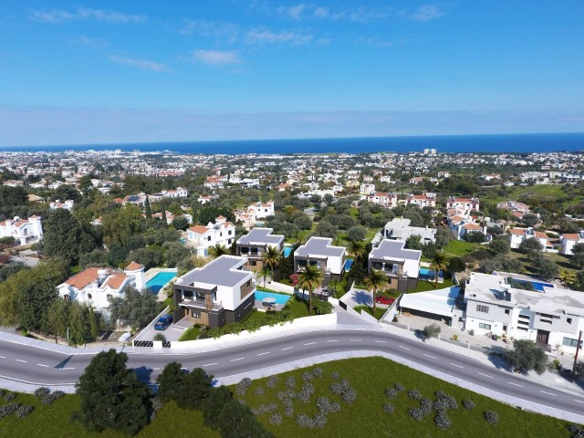 Bellapais Luxuriöse freistehende Villen mit Pool und Berg-/Meerblick zu verkaufen