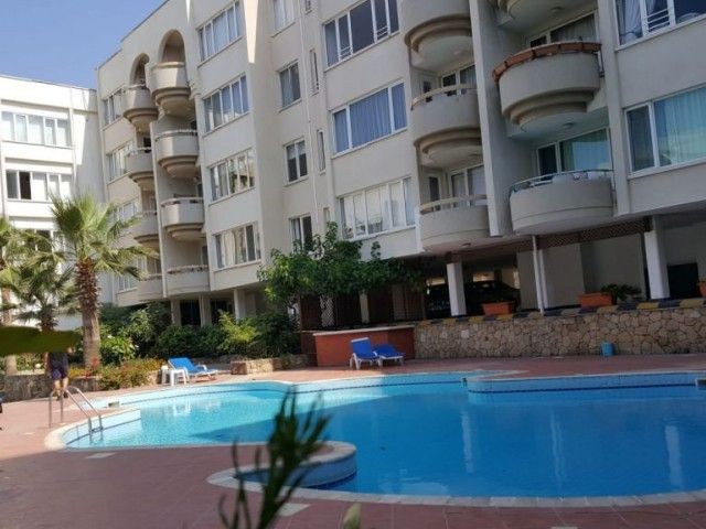 Furnished 2+1 Flat in Kashgar Court Apartment with Magnificent Pool in Kyrenia Center