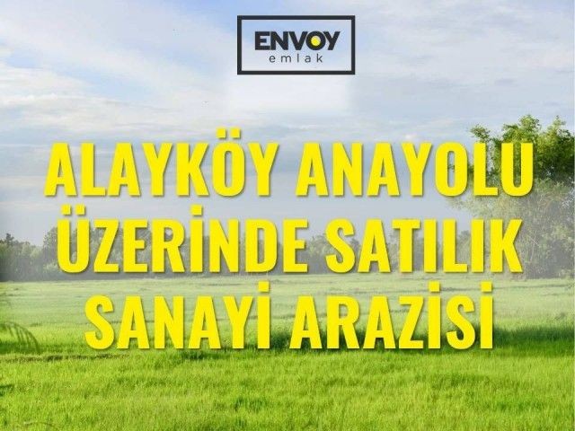 Alayköy Anayolu Üzerinde Satılık Sanayi Arazisi