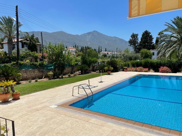 4+1 Villa with Private Pool for Rent in Çatalköy