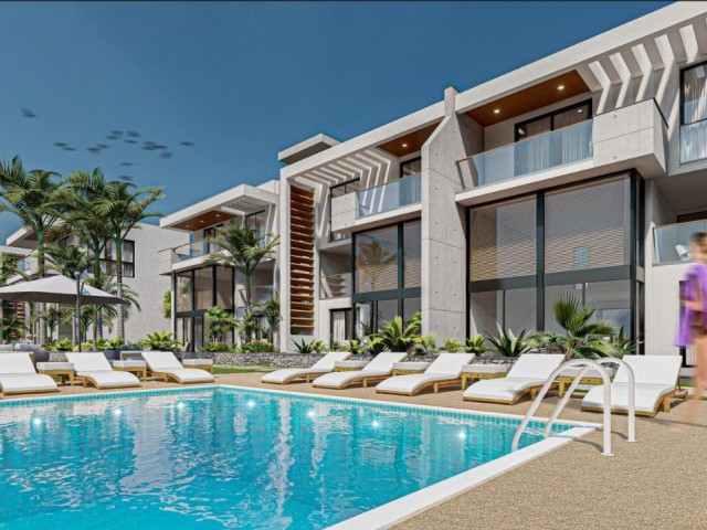 آپارتمان 1 و 2 خوابه کنار دریا برای فروش در Esentepe