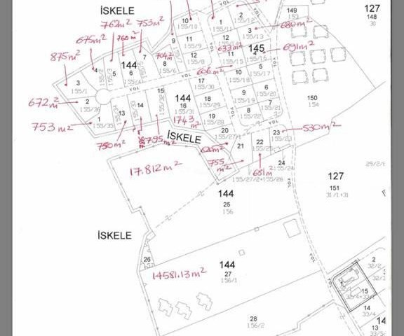 İskele 9 Evlerde Full Deniz Manzaralı Satılık Arsalar (4 veya 6 veya 24 adet arsa satıştadır)