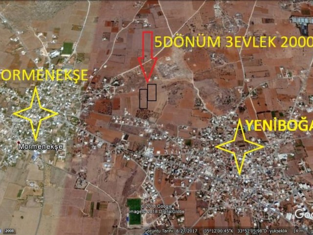 Yeniboğaziçi Mormenekşe Arası 5 Dönüm 3 Evlek Satılık Arazi