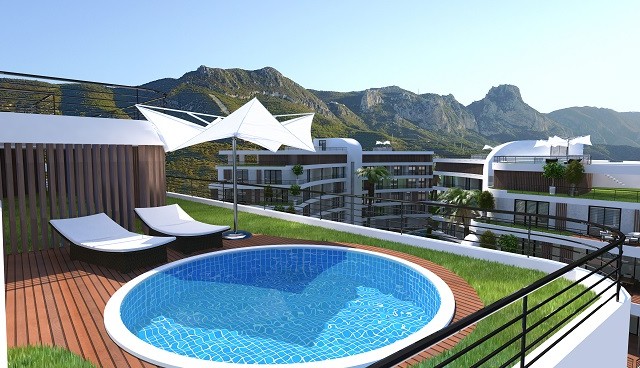 EURASIA CITY KYRENIA CENTRAL 2+1 APARTMENTS FOR SALE ** 