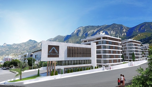 AVRASYA CITY KYRENIA CENTER 2+1 WOHNUNGEN ZU VERKAUFEN