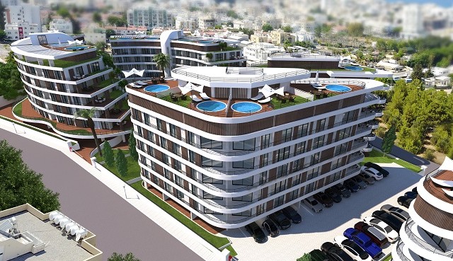 AVRASYA CITY KYRENIA CENTER 2+1 WOHNUNGEN ZU VERKAUFEN