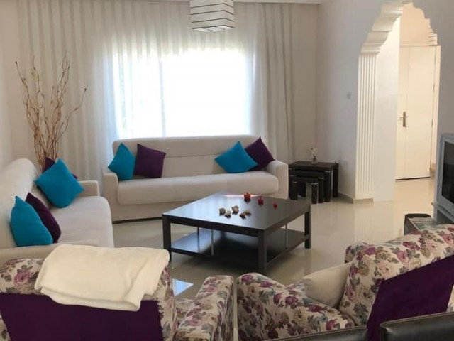 -3 + 1 Fully Furnished LUXURY RENTAL TWIN VILLA - IMMEDIATELY AVAILABLE - 3 + 1 Fully Furnished Apartment for Rent 1 Minute from the Markets of the YENIKENT Region. 2 WC AND BATHROOM - GARDEN - BARBECUE - CAR GARAGE ** 