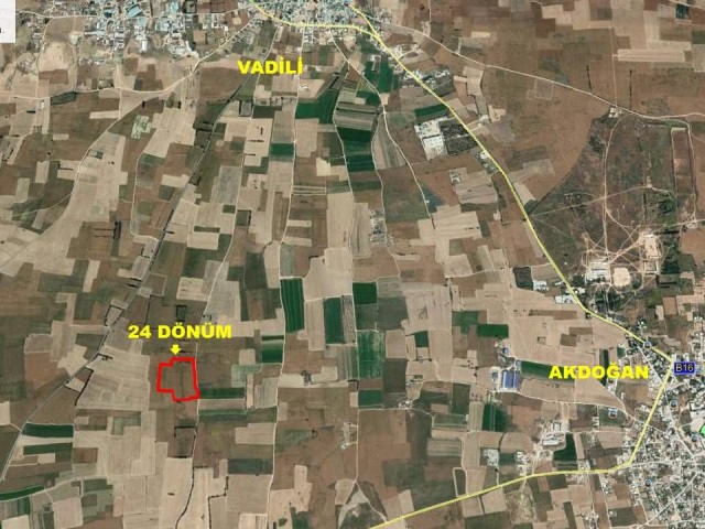 24 ACRES OF FIELDS FOR SALE IN FAMAGUSTA VALLEY REGION. ☎ 0533 885 48 48 ** 