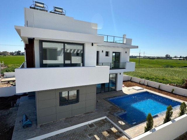 3 BEDROOM TWIN VILLA WITH POOL FOR SALE IN YENİBOĞAZİÇİ AREA WITH MODERN AND LUXURY STRUCTURE