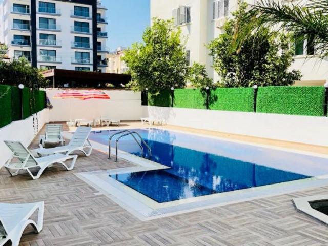 Ready to move! 2 Beds Modern Flat in Kyrenia Center With Communal Pool, Security and Underground Parking