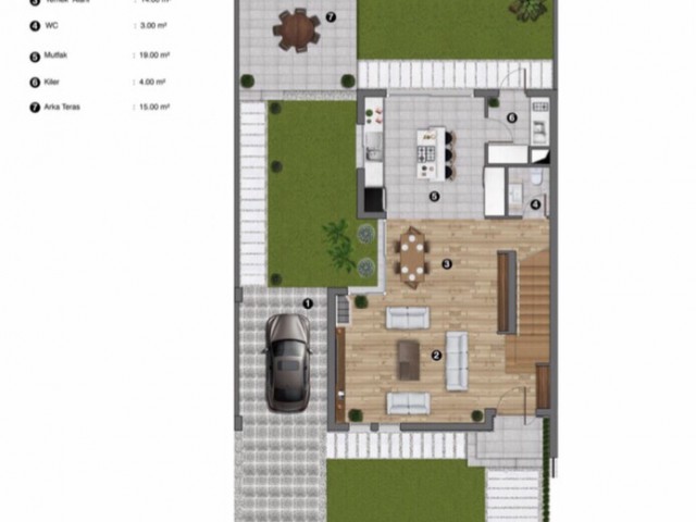 OMAG Yenikent Nuance Villas 3+1 210 m2 ** 