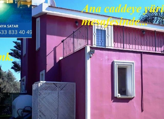 For sale 2+2 detached house in Çatalkoy.