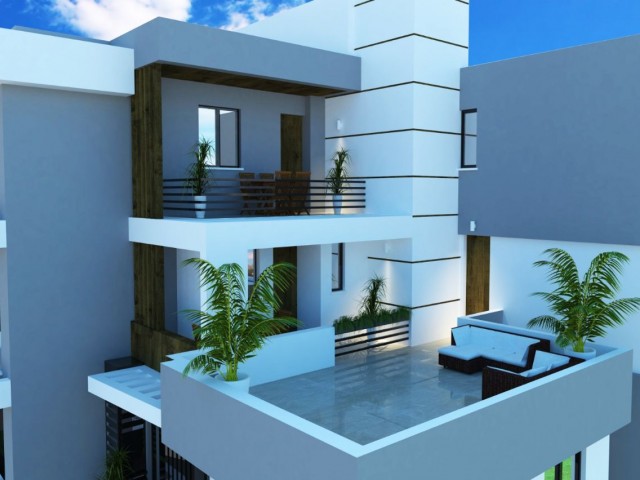 Girne merkezde TİCARI İZİNLİ 2+1 daire şekil  ofisler ve penthouselar.