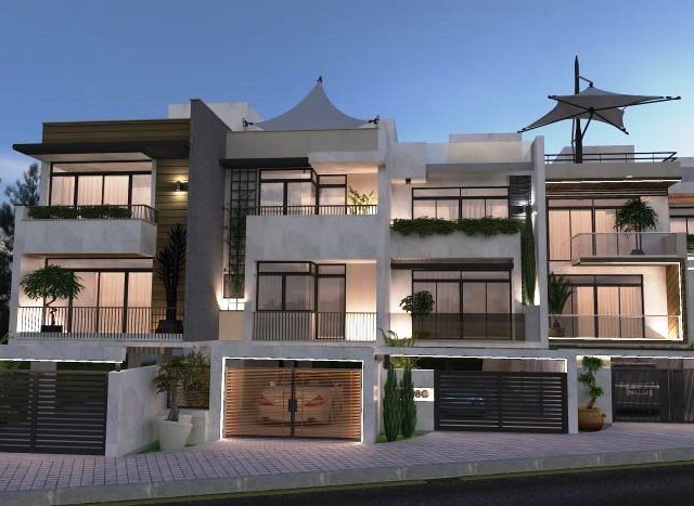 Girne-Zeytinlikte eşi benzersiz yaşam..Trıplex 3+1 Townhouse. taşınmaya hazır.