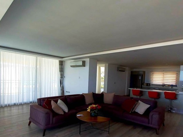 Luxury apartment with panoramic view 200 mk +120 mk balcony in a luxury residence in the center of Kyrenia. ** 