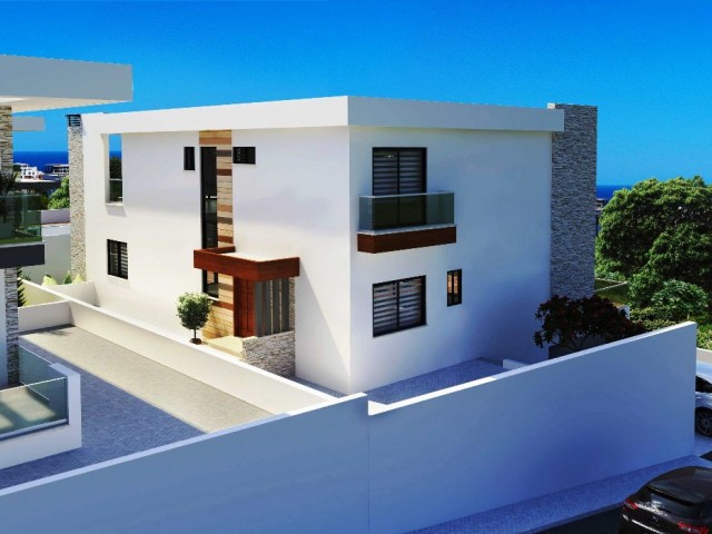 Elite Region Kyrenia Olivenhain / über der Ringstraße / Meer +Stadt +Bergblick 4 Schlafzimmer Luxusvilla ** 