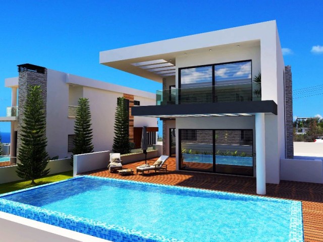 For sale 4 bedrooms modern Luxury villas in Zeytinlik -Kyrenia