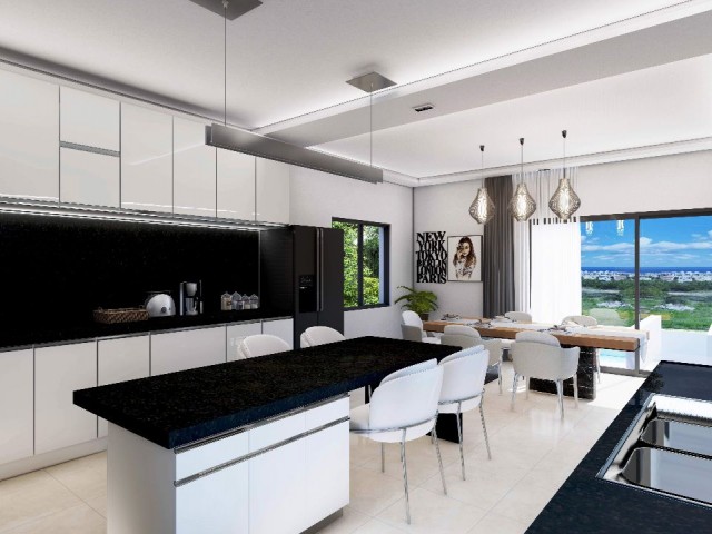 For sale 4 bedrooms modern Luxury villas in Zeytinlik -Kyrenia