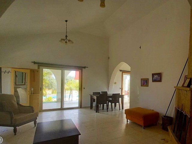 3 bedroom single storey house with private pool close to the main road in Çatalkoy. ** 