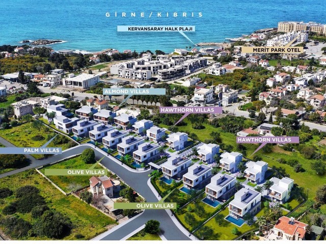 Luxury 4+1 villas overlooking the Mediterranean Sea in the popular Edremit area