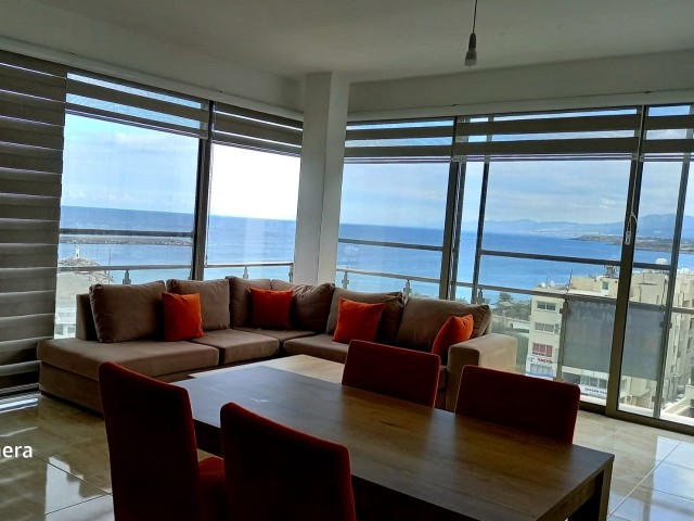 2 + 1 fully furnished apartment with an UNOBSTRUCTED VIEW at the foot of the LOrd palace hotel in the center of Kyrenia. **  ** 