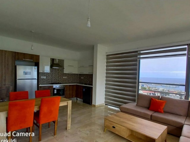 2 + 1 fully furnished apartment with an UNOBSTRUCTED VIEW at the foot of the LOrd palace hotel in the center of Kyrenia. **  ** 