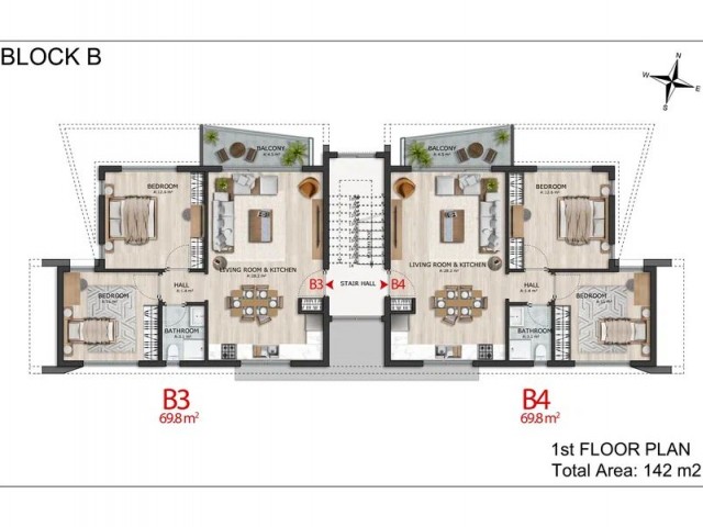 Luxury 2 + 1 apartments delivered in Alsancak in June -2024. pay in installments for 24 months Interest-free!!!!! ** 