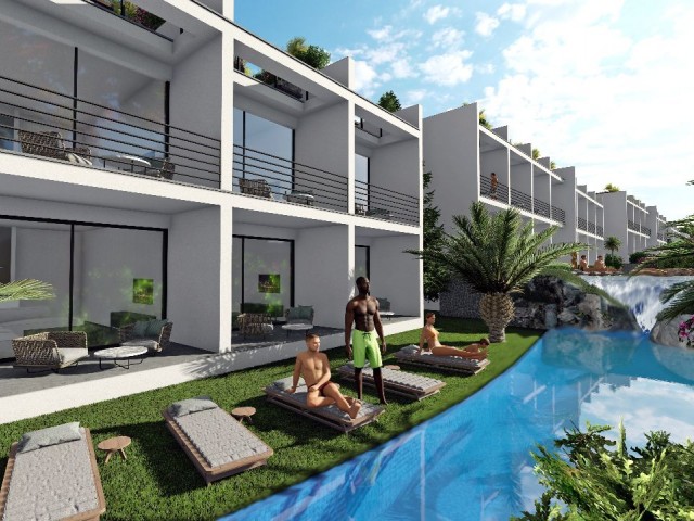 Biggest sea side residential project with studios, 1+1, 2+1 loft penthouses, and 3 bedroom luxury villas having a total unit count of 500.  For futher details please contact us.