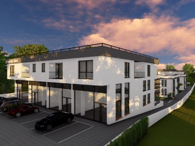 1 and 2 bedroom garden floor and terrace apartments, delivered in 2024 in Girne-Çatalkoy.