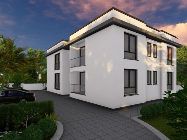 1 and 2 bedroom garden floor and terrace apartments, delivered in 2024 in Girne-Çatalkoy.