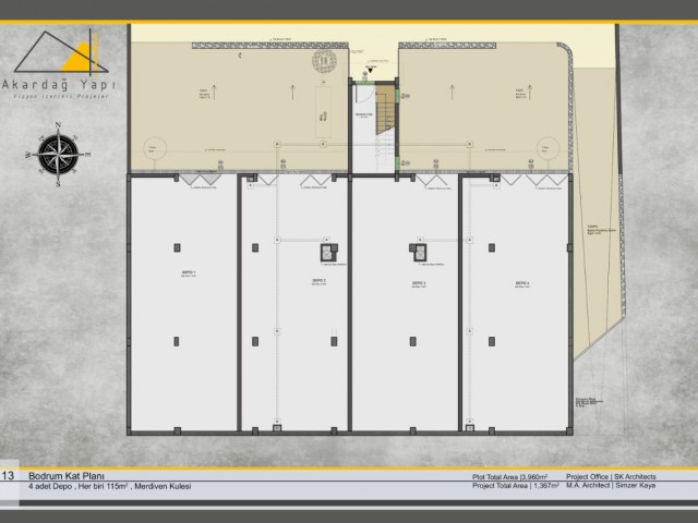 1 and 2 bedroom garden floor and terrace apartments, delivered in 2024 in Girne-Çatalkoy.