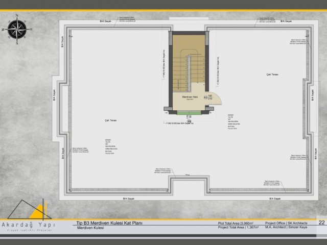 1 and 2 bedroom garden floor and terrace apartments, delivered in 2024 in Girne-Çatalkoy.