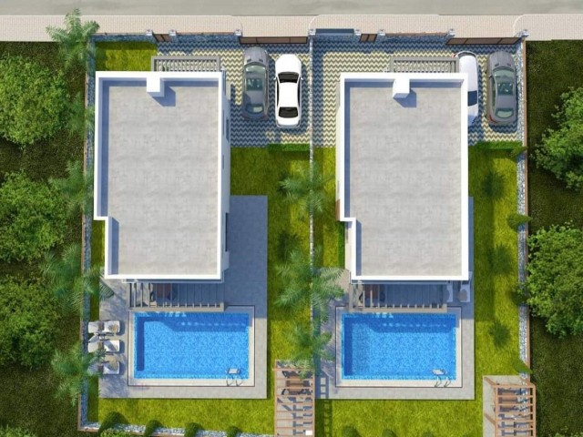 Schlüsselfertige Luxusvilla in Kyrenia-Alsancak in der Nähe der NBE-Schule bis August-2023.  Pool ist optional. !!!!